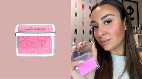 blusher dior|dior blush with flushed cheeks.